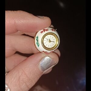 Miniature Floral Clock